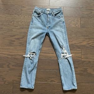 Agolde Riley Straight Slim Jeans